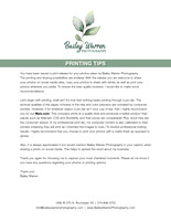 Printing Tips